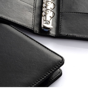 Ingrosso prodotto in pelle per ufficio Hotel <span class=keywords><strong>A4</strong></span> <span class=keywords><strong>formato</strong></span> Menu 3 cartella raccoglitore ad anelli - Product Image 2
