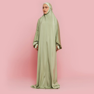 Vêtement traditionnel blanc pour femmes musulmanes, vêtement de prière pour Ramadan dubaï, vente en gros - Product Image 5