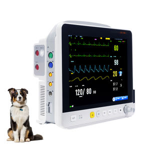 Amain Dier Vitaal Teken Hond Huisdier <span class=keywords><strong>Ecg</strong></span> Analyzerscanner Ultrasone Machine Draagbare Multiparameter Veterinaire Patiëntmonitor - Product Image 3