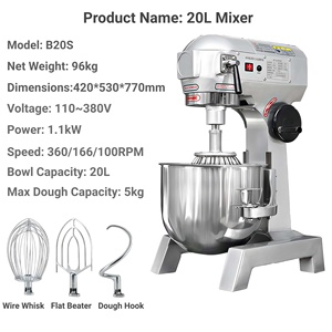 Mélangeur planétaire grande capacité avec bol de mélange de 30 L, vitesse réglable, pour la préparation culinaire, <span class=keywords><strong>le</strong></span> mélange des pâtes, pour restaurant, hôtel, <span class=keywords><strong>boulangerie</strong></span> - Product Image 2