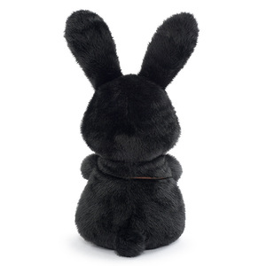 Jouet en peluche petit lapin noir avec une <span class=keywords><strong>carotte</strong></span> c'est une peluche pour les enfants poupée réconfortante pour les apaiser pendant leur anniversaire - Product Image 2