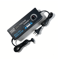Vente directe d'usine, adaptateur de tension réglable AC DC 3V-12V 5A, prise EU US UK AU, adaptateur d'alimentation réglable avec affichage numérique