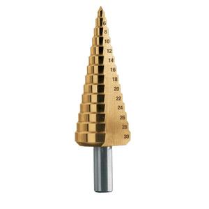 KRINO - 0123002 HSS + TIN <b>Step</b> <b>drill</b> bits - EAN 8014249143574 <b>DRILL</b> BITS OTHER <b>DRILL</b> BITS - Product Image 1