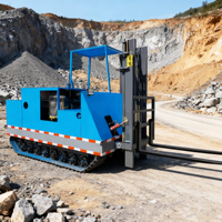Piste multifonctionnelle de qualité crédible petit empileur de manutention Portable 3T chariot élévateur à chenilles à boîte de vitesses diesel