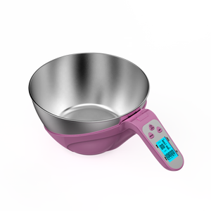 디지털 측정 컵 스케일 스테인레스 스틸 그릇 애완 동물 사료 저울 디지털 주방 저울 - Product Image 2