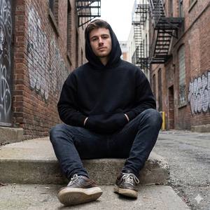 Модные толстовки 600 Gsm с толстовкой, мужские толстовки с тяжелой потертой, оптовая продажа, большие винтажные потертые толстовки с капюшоном - Product Image 2