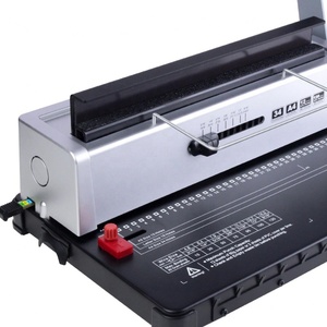 Machine à relier manuelle à peigne A4 Construction métallique robuste Utilisation de bureau Quanheng STB18 120 feuilles d'épaisseur 34 trous - Product Image 6