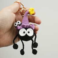 Peluche au crochet faite à la main, décoration mignonne pour Halloween, jouet en peluche Kawaii, cadeau d'Halloween, cadeau pour enfants
