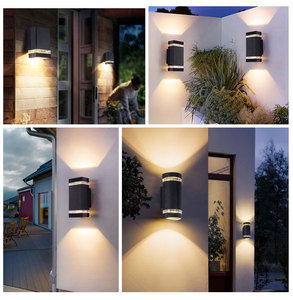 Lampes murales d'extérieur minimalistes modernes Lampe murale de chambre à coucher Balcon Terrasse Décoration Lampe d'éclairage - Product Image 6