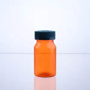 100ml L Pill Supplement Capsule Bottle With Lid Safety Seal Pharmaceutical Packaging