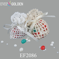 Crochet Mini sac à tricoter bébé sac produits en vrac pour bébé douche baptême faveur sac enfant fête d'anniversaire cadeau