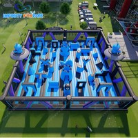 Bunker gonflable tactique personnalisable/barrière de sécurité gonflable pliable d'obstacle de CS/barrière gonflable-protection d'enfants