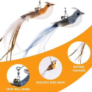 Juguete Interactivo para Gatos con Súper Ventosa, Varita para Gatos, Recambios de Cuerda para Juguete Teaser, Accesorios de Juguete de Plumas para Gatos - Product Image 3