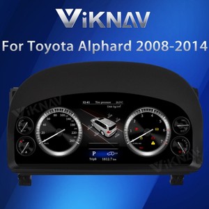 Viknav pour Alphard 2008-2014 Tableau de bord de voiture Panneau d'instruments 12,3 pouces Écran LCD Système Linux DSP Compteur de vitesse numérique Tactile - Product Image 2
