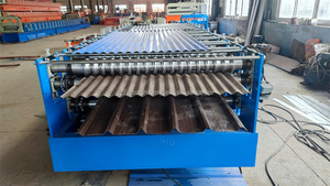 Trung Quốc lạnh cuộn tạo thành máy nhà máy thép tấm lợp ngói đôi decking Roof tấm bảng điều chỉnh máy làm - Product Image 3
