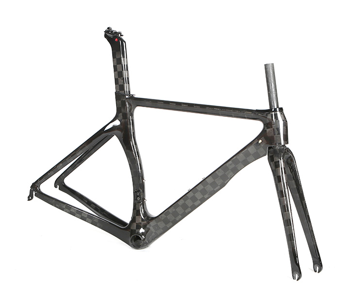 BXT Road Bicycle Frame Gravel Frame Carbon 700C Flat Mount Disc Brake With Carbon Fork And Handlebar Thru Axle 12x142mm - 18 - View #10