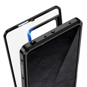 Coque pour Sony Xperia 1 VIII, cadre en alliage d'aluminium magnétique givré, couverture arrière en verre, étui antichoc pour Sony <span class=keywords><strong>Xperia1</strong></span> VIII - Product Image 4