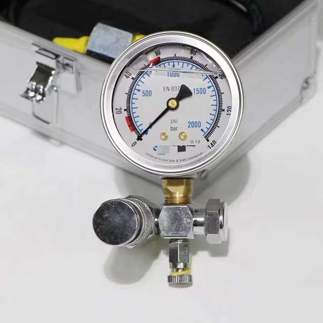DYN Hydraulic Breaker Hammer Nitrogen Test Gauge Kit N2 Gas Charging & Pressure Testing Tool for Rock Breaker