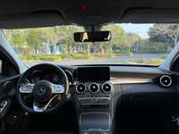 Mercedes-Benz C200 Diesel 2020, blanc, classe C, boîte automatique, sièges en cuir, caméra de recul, pneus R16, barre de toit métallique, conduite à gauche, 4L