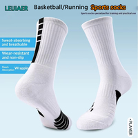Chaussettes de sport de compression Elite pour la course, le cyclisme aéro, le basketball – Chaussettes de basketball épaisses tricotées mi-mollet OEM