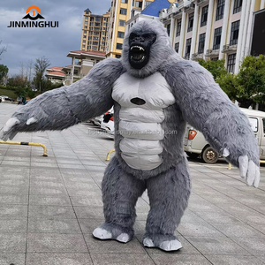 Costumes de mascottes Costume d'animal <span class=keywords><strong>gonflable</strong></span> de taille adulte Costume de fourrure en peluche pour Halloween carnaval Cosplay événements pour prendre des photos - Product Image 2