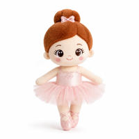 Poupée en peluche en coton Graceful Dancer, jouet doux personnalisé, vente en gros OEM, cadeau promotionnel, fourniture en vrac, cadeau de fête pour enfants, CE