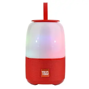 Top seller dropshipping bentuk botol nirkabel desain baru lampu rgb Portabel speaker dengan radio fm TG608