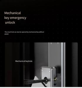 ล็อคอัจฉริยะอัตโนมัติควบคุมระยะไกลประตูไม้เหล็กการเข้าถึงผ่านแอป/ ไวไฟคีย์ลายนิ้วมือข้อมูลคลาวด์ราคาที่แข่งขันได้ - Product Image 5