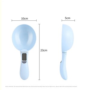 Cuillère à nourriture pour chien à motif solide Cuillère à peser électronique pour animaux de compagnie écologique Alimenté par batterie Bol en plastique Caractéristique automatique - Product Image 5