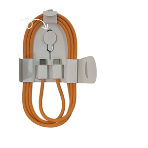 สาย USB Type-C สีส้ม ยาว 3.3 ฟุต รองรับการชาร์จเร็ว 60W PD สำหรับโทรศัพท์รุ่น 17/16/15/14 Pro Max และใช้ในรถยนต์ - Product Image 2
