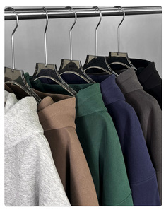 Biểu Tượng Tùy Chỉnh Phun In Ấn Người Đàn Ông Boxy Hoodie Người Đàn Ông Của Hoodies Áo Nỉ Người Đàn Ông Zip Hoodie Cắt Quá Khổ Hoodies Cho Người Đàn Ông - Product Image 6