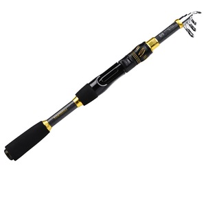 <span class=keywords><strong>Canne</strong></span> à pêche télescopique mini 4-7 sections en fibre de verre haute puissance pour leurres de basse, longueur fermée 39,5-42 cm, eau salée et eau douce - Product Image 3