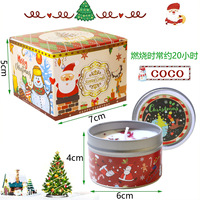 Coffret cadeau de bougie en cire de soja parfumée de Noël moderne Nouvelle décoration de fête de Noël pour les anniversaires Autres célébrations