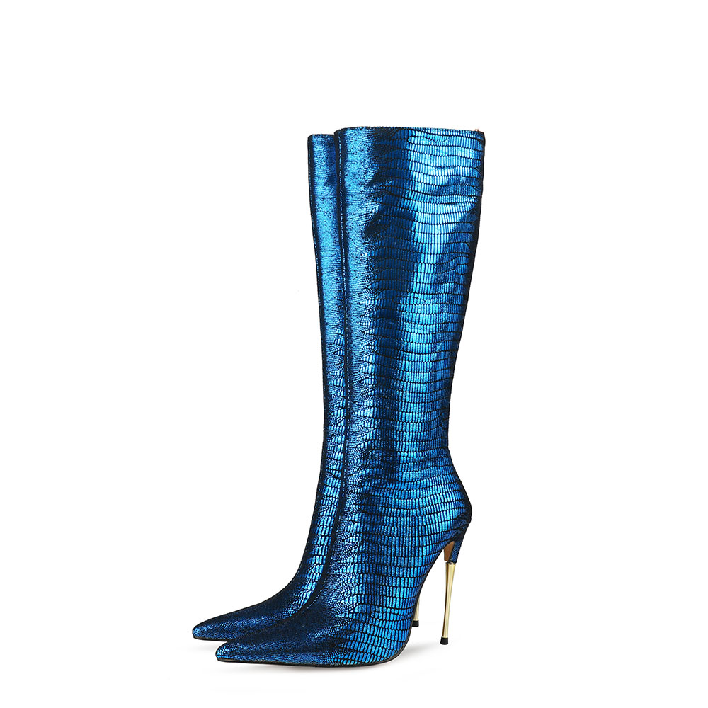 Compra Botas altas azules para mujer online baratas | Tendencias 2022 en  Shopalike.es