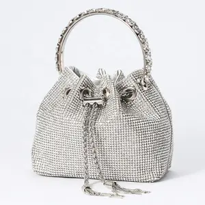 New Design Tote Handbag Woman's Rhinestone Crystal Diamond Bag Ladies Evening Rhinestone Clutch