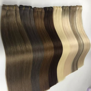 Extensions de cheveux humains Remy de haute qualité 100g à coudre pour tissage Genius, style lisse et ondulé, cheveux européens décolorés - Product Image 3