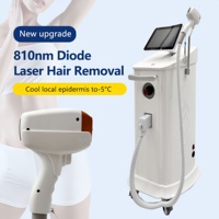 Temperatura epidermal reducida a -5 grados ℃   Plataforma de Terapia de Frío con Zafiro, Equipo de Depilación de Contacto Suave a Nivel Clínico para Salón de Belleza
