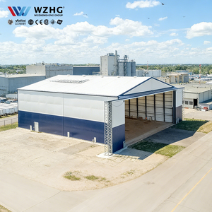 Hangar d'aviation en acier Q235/Q355 à grande portée, haute qualité pour l'aviation commerciale - Product Image 1