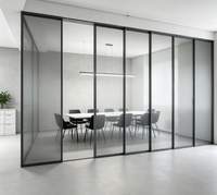 Porte coulissante en aluminium KOMPSTAR au design minimaliste, porte suspendue, cloison de cuisine