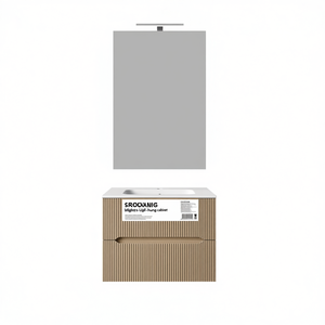 Mueble de Baño Colgante de Pared Stick Line, 60 cm, Roble Claro - Product Image 3