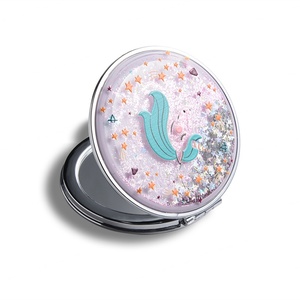 Cartoon <b>Compact</b> <b>Mirror</b> Cute Lovely Makeup <b>Mirror</b> Portable Round Cosmetic Hand <b>Mirror</b> for Gift - Product Image 3