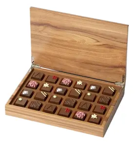 Creative High Gloss Lacquer Tea Gift Box, Wooden Storage Box, Piano Lacquer High-End Chocolate Gift Packaging Box