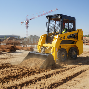 لودر انزلاقي التوجيه HIAJU JC25 من كوبوتا بسعة 380 كجم وسرعة 9 كم/ساعة وارتفاع تفريغ 2000 مم مع ملحقات حفار خلفي - عرض ساخن - Product Image 6
