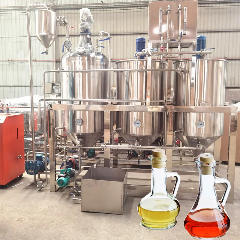 Used Cooking Palm Machine to Refine Vegetable Oil Refining Plant Sunflower Oil Refined Machine All in One