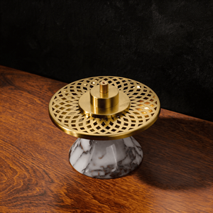 STONEKOCC Encensoir traditionnel arabe Mabkhara Oud en charbon de bois, violet Calacatta Viola, populaire au Moyen-Orient - Product Image 3