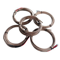 Assemblage de câble de capteur de température à thermocouple RTD à résistance thermique PT100 à 3 fils de classe A