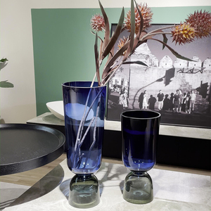 Decorazione della casa fiore <span class=keywords><strong>rosa</strong></span> cristallo cilindrico <span class=keywords><strong>vaso</strong></span> di vetro rosso mese rotondo <span class=keywords><strong>in</strong></span> vetro stock vasi di fiori - Product Image 5