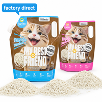 Fournisseurs d'usine OEM/ODM : Litière pour chat en tofu écologique, biodégradable, sans poussière, biodégradable, jetable aux toilettes, hautement absorbante, à absorption rapide
