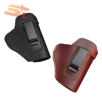 SIKE Sarung Pistol Taktis Luar Ruangan Tahan Aus dari Kulit Sapi, Sarung Pistol Portabel, Sarung Pistol Luar Ruangan, Tak Terlihat
