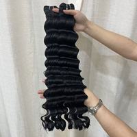 Extensions de Cheveux Humains Bouclés Profonds et Amples, Remy Vietnamiens, Double Trame Faite à la Machine, 100% Cheveux Humains de Haute Qualité